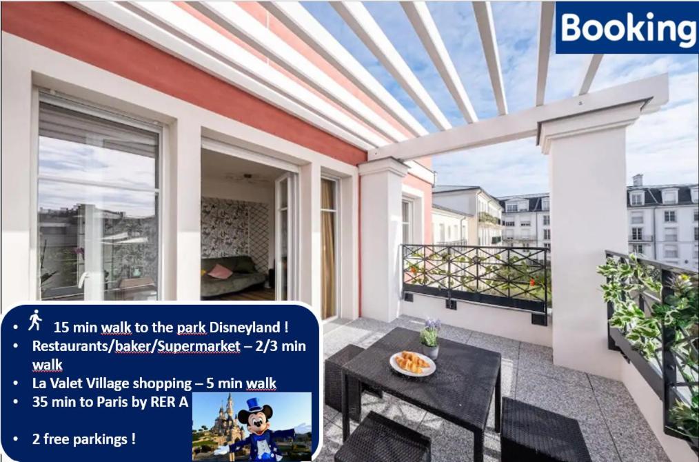 Disney At Home 3 Bed Rooms- Confort 90M2 - Best Location Serris Exteriör bild